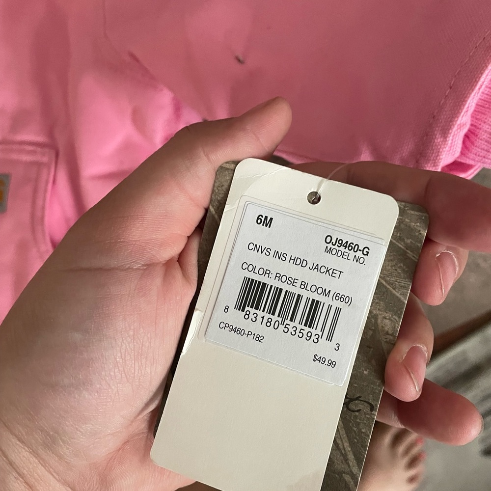 COPY - Pink Carhartt Winter Coat 6 Months